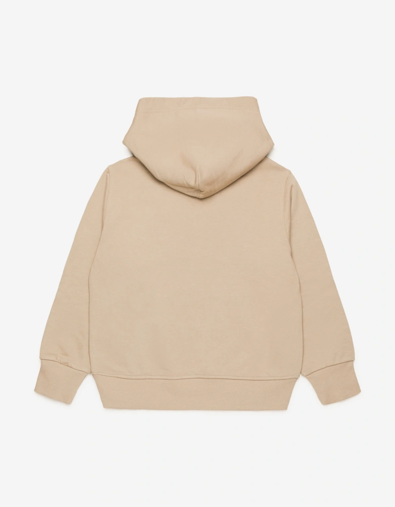 Kids Logo Hoodie in Beige