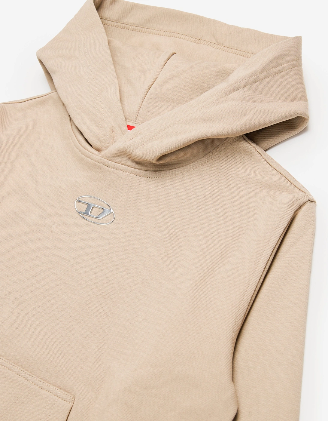 Kids Logo Hoodie in Beige