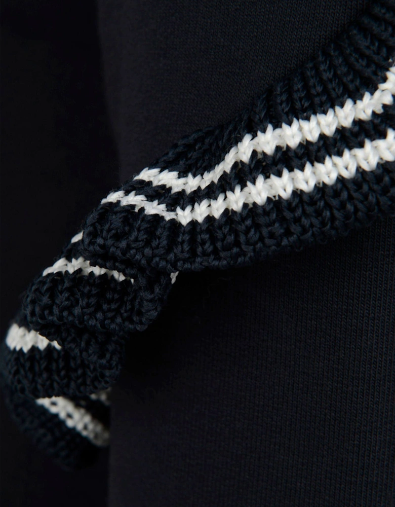 Enfant Girls Navy Cotton Sweater