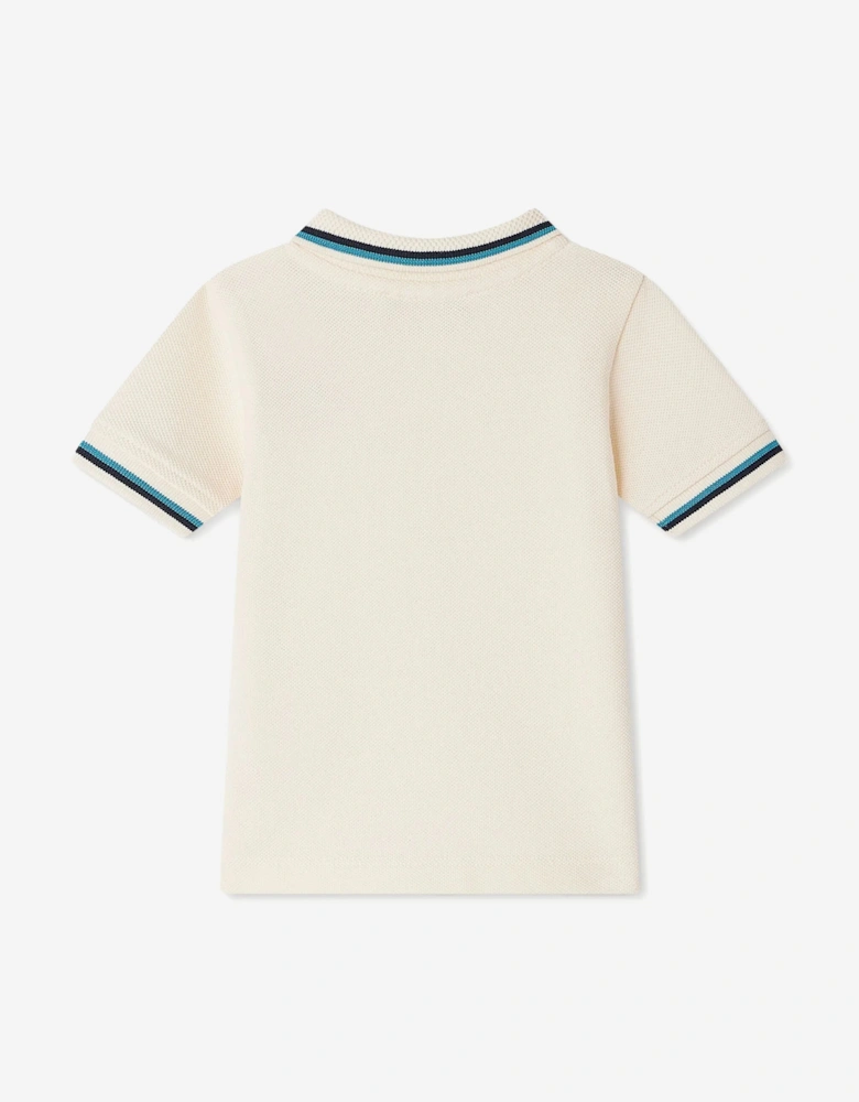 Baby Boys Finn Polo Shirt in Ivory