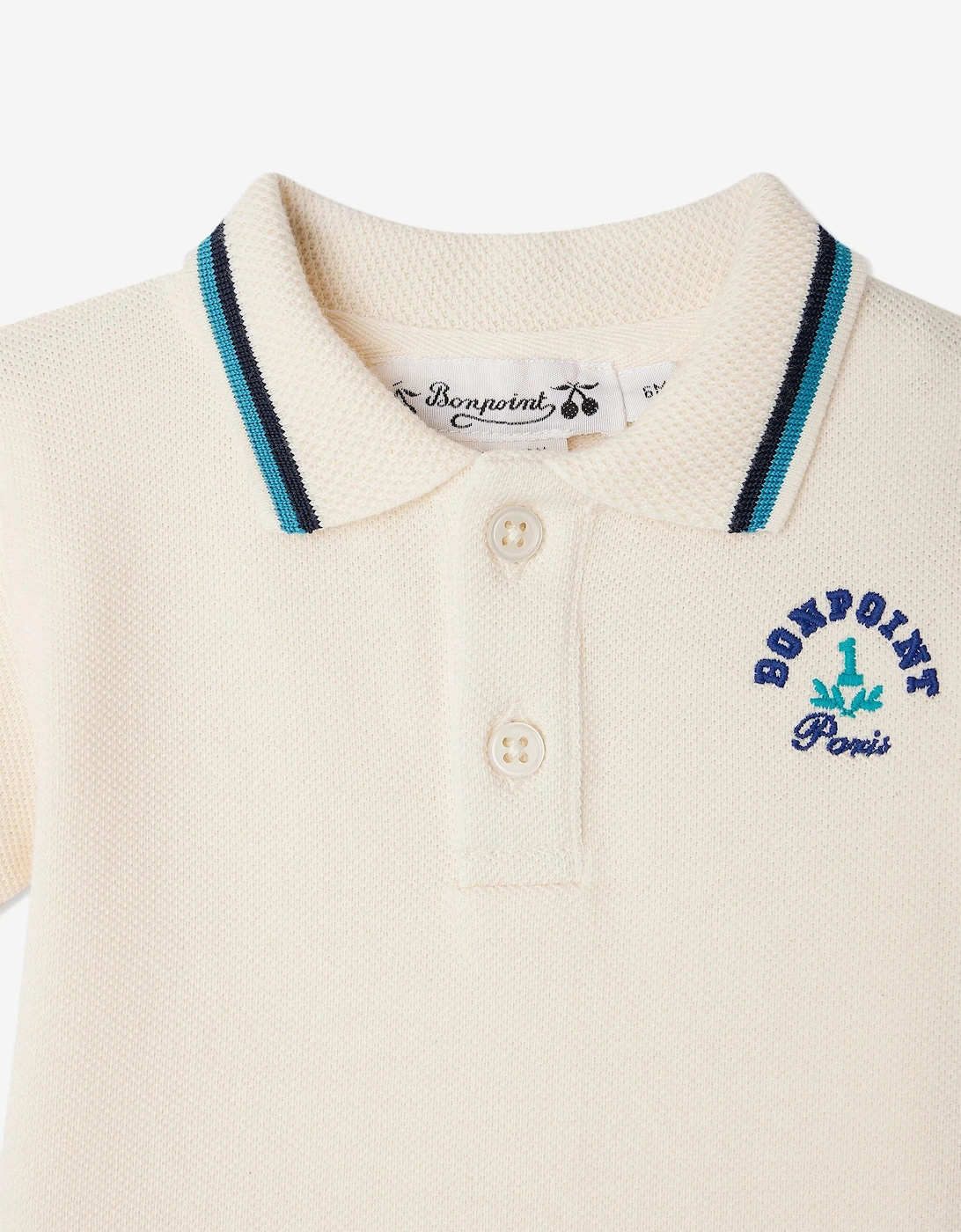 Baby Boys Finn Polo Shirt in Ivory
