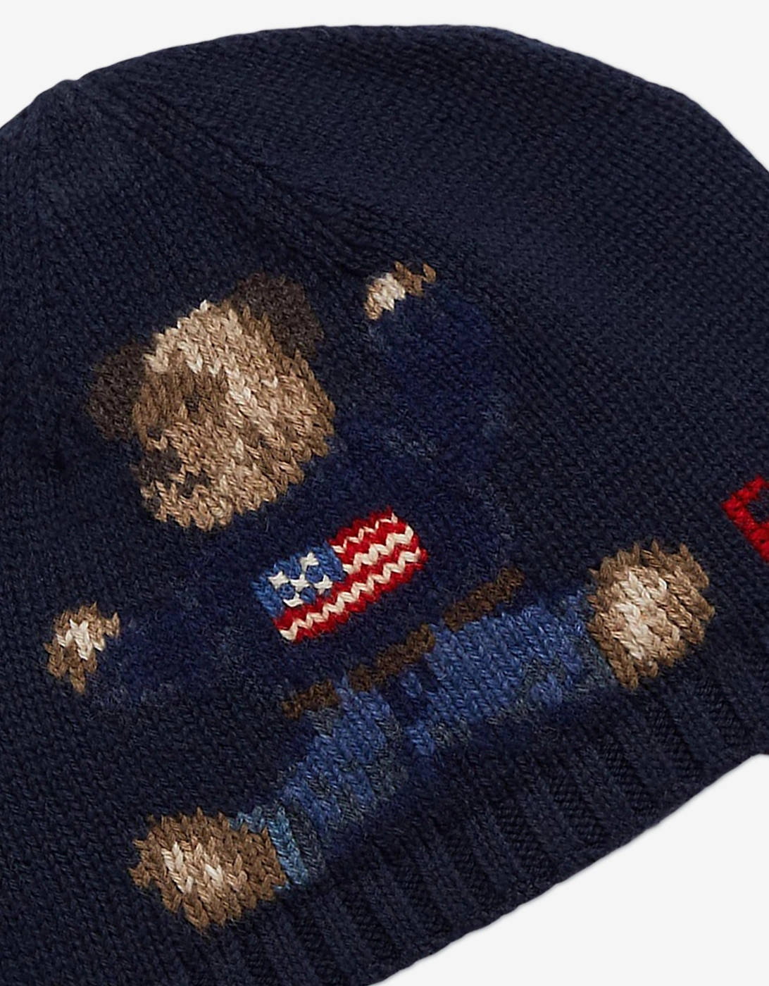 Baby Boys Bear Earflap Hat in Navy