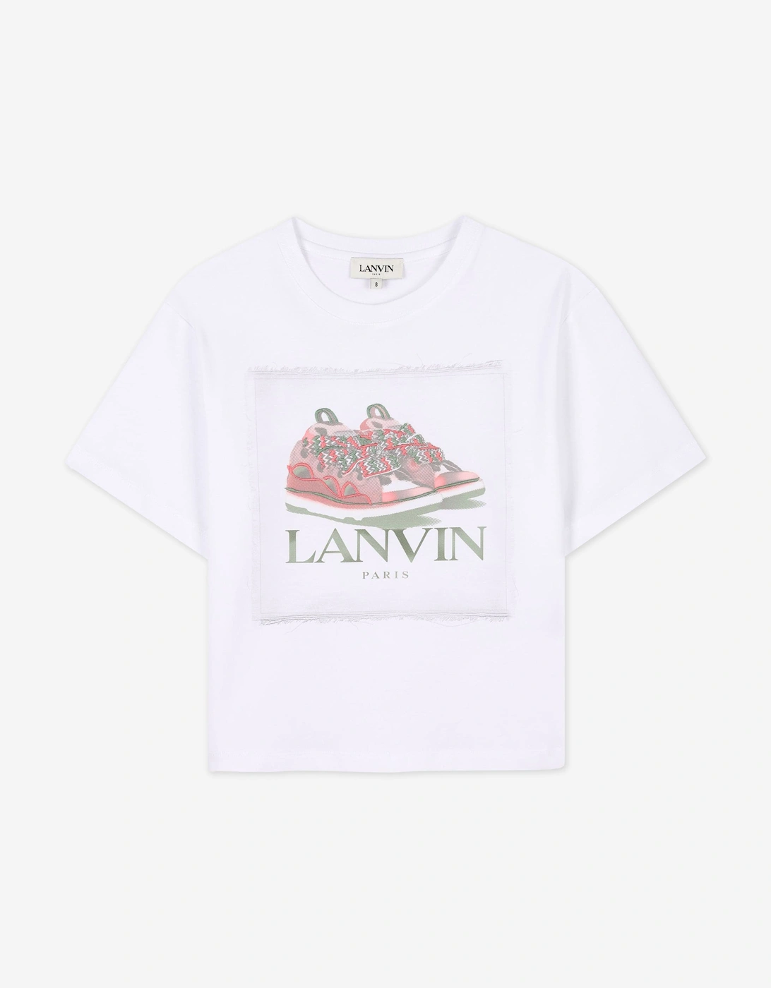 Girls Curb Trainers T-Shirt in White, 5 of 4