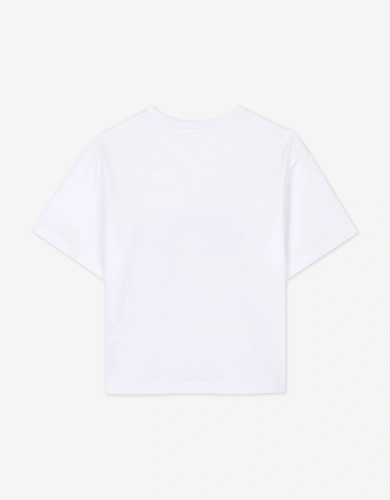 Girls Curb Trainers T-Shirt in White