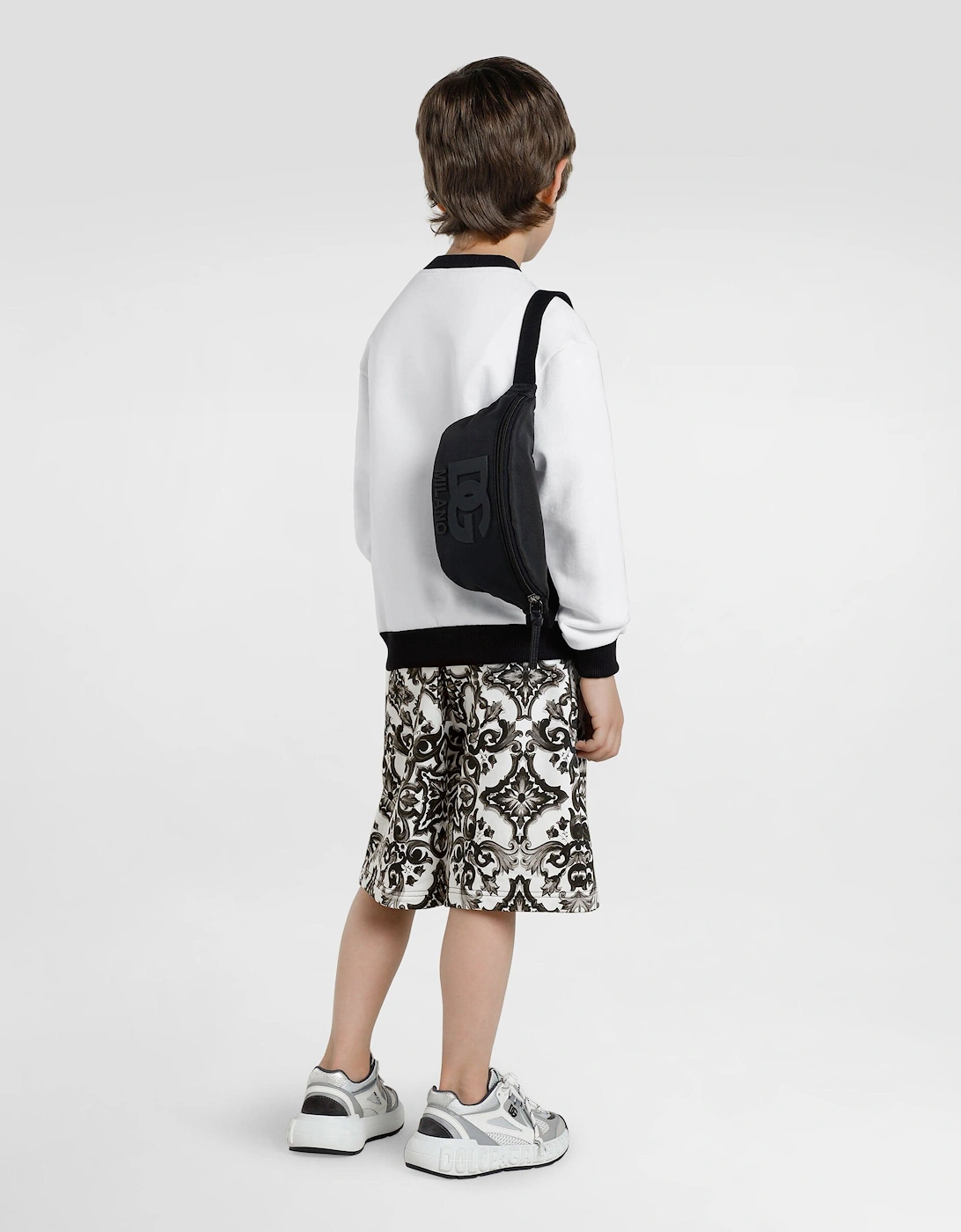 Boys Logo Belt Bag in Black (23cm)