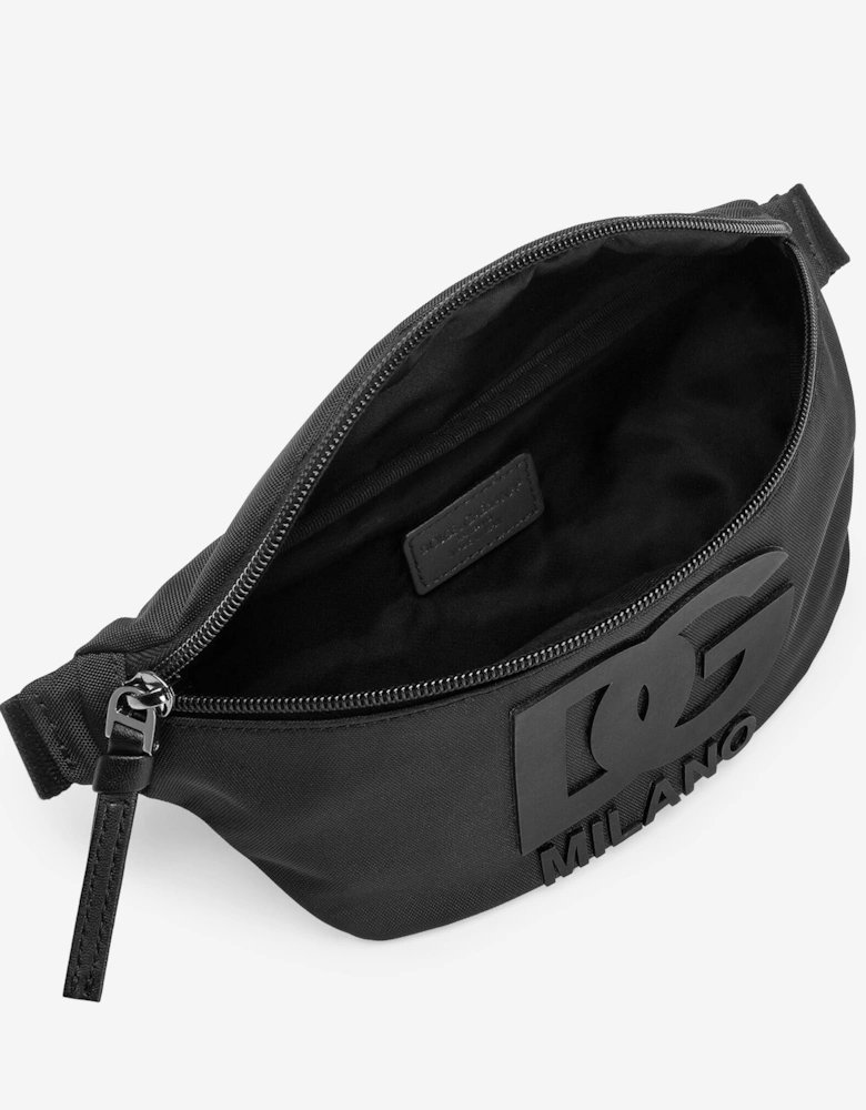 Boys Logo Belt Bag in Black (23cm)