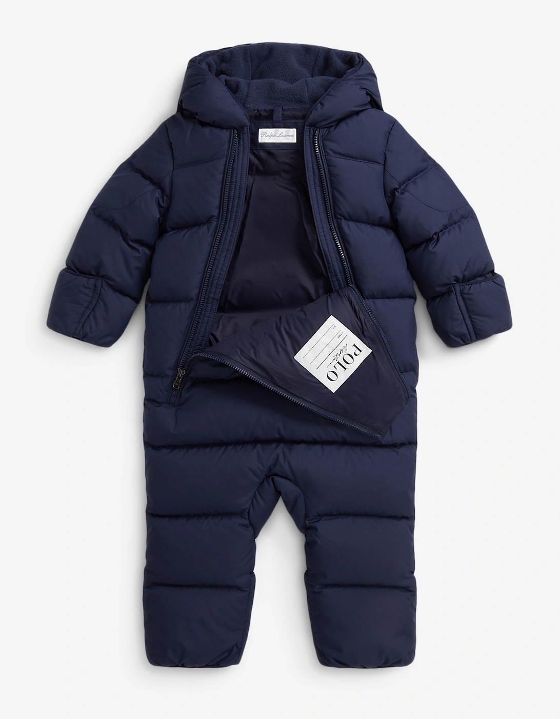 Baby Boys Logo Snowsuit in Navy