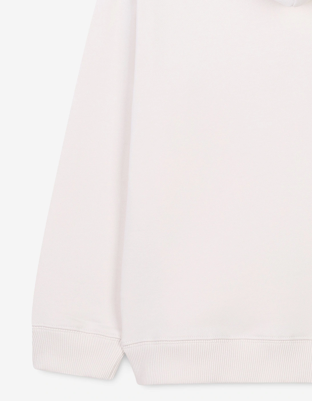 Girls Embroidered Logo Hoodie in Ivory