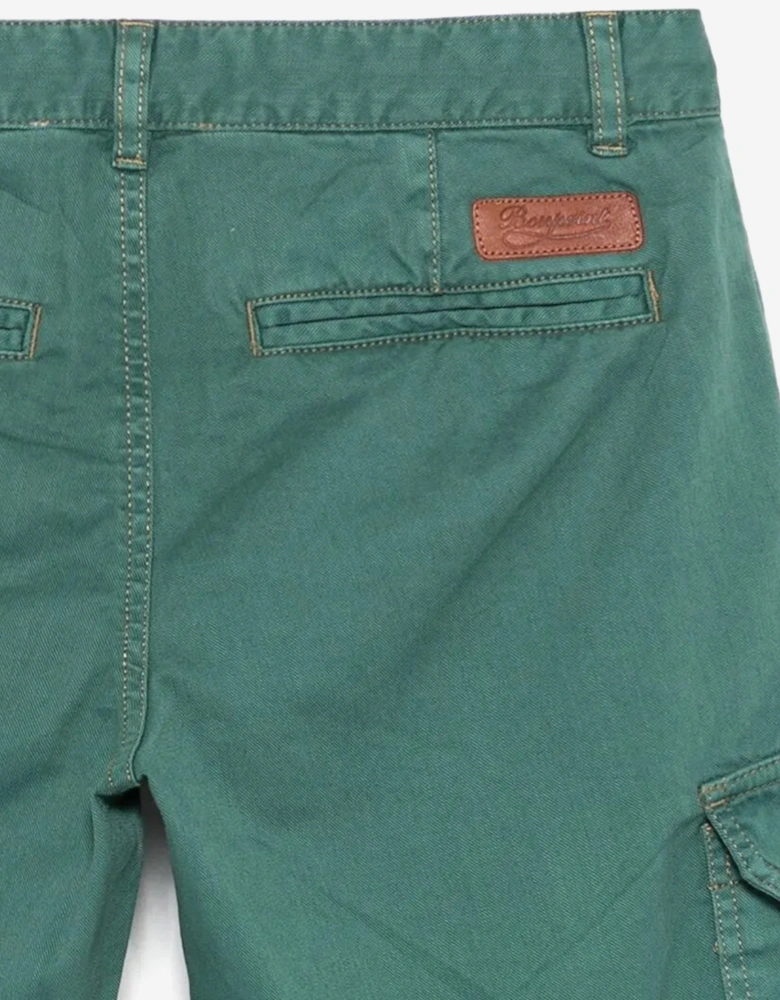 Boys Caiman Bermuda Shorts in Green