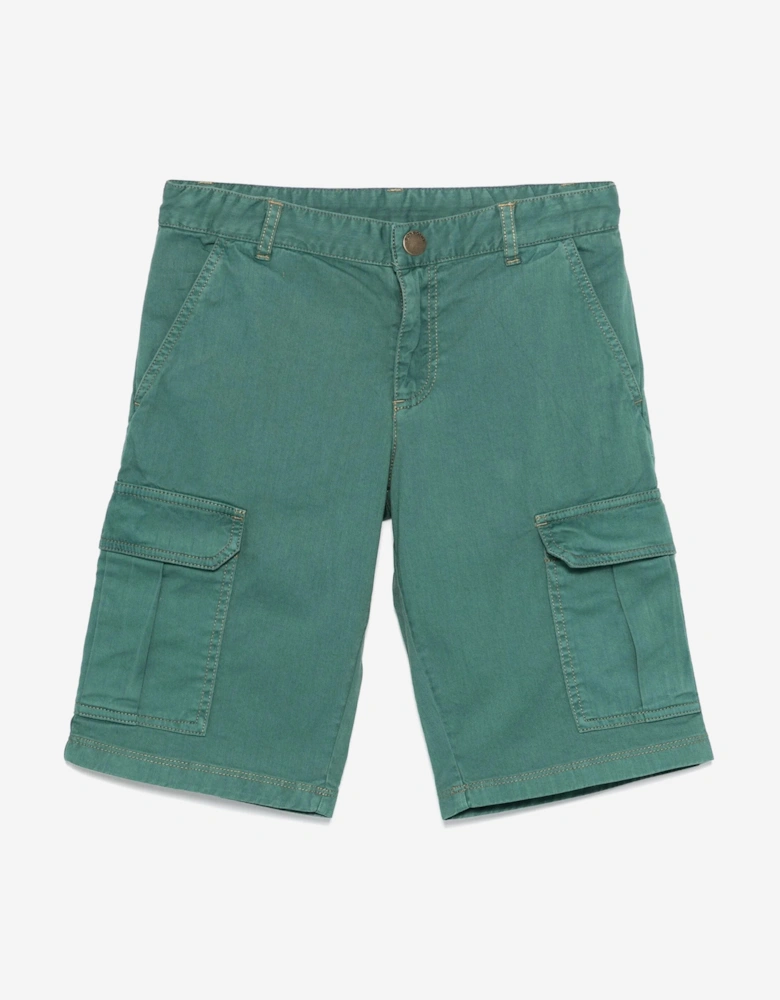 Boys Caiman Bermuda Shorts in Green
