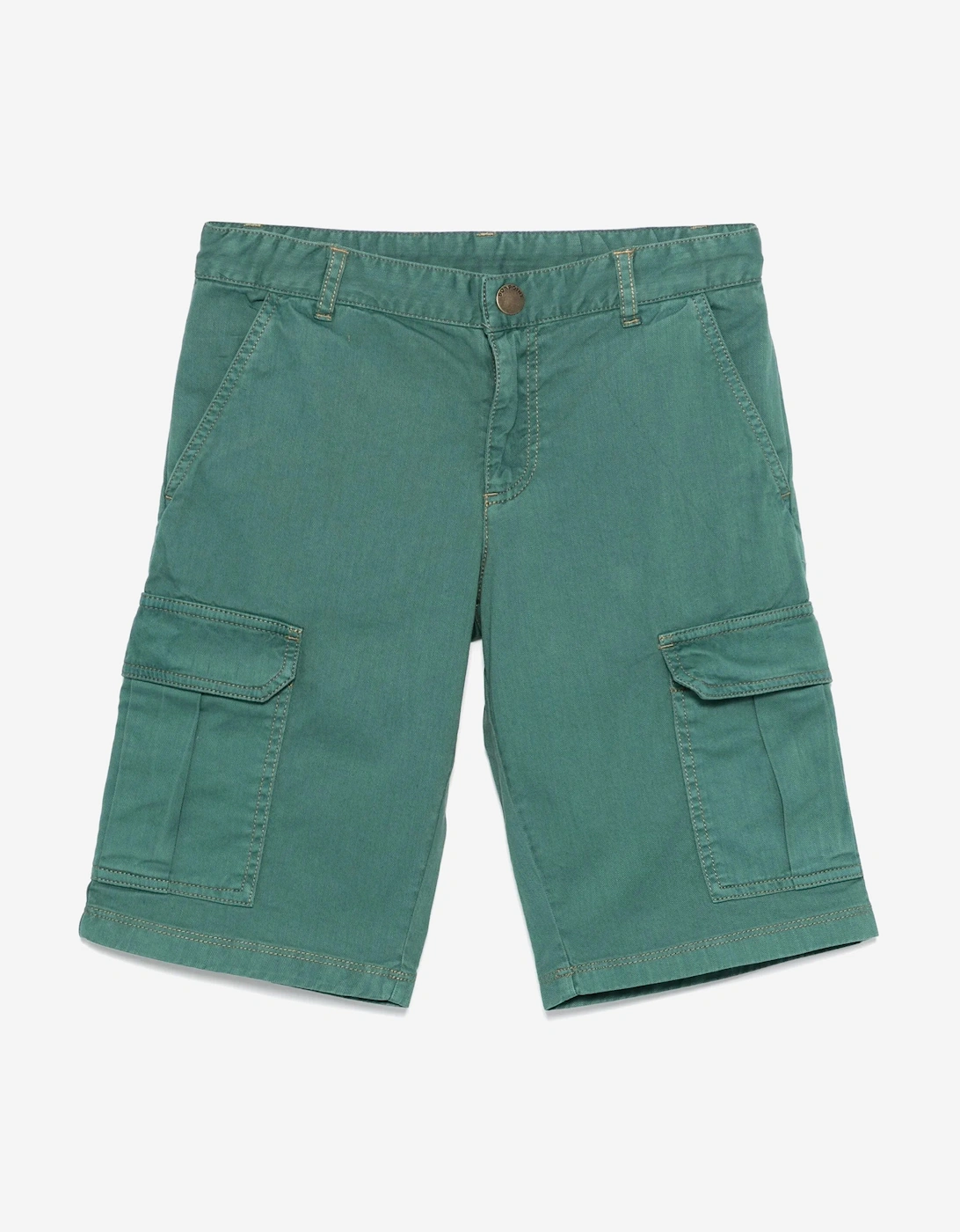Boys Caiman Bermuda Shorts in Green, 5 of 4