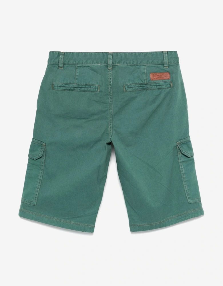 Boys Caiman Bermuda Shorts in Green