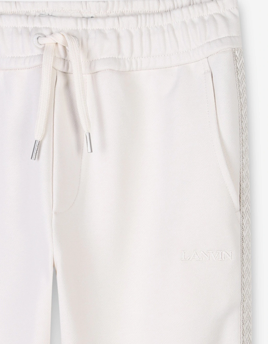 Girls Logo Joggers in Ivory