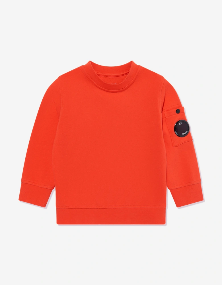 C.P. Company Boys Lens Sweatshirt in Orange