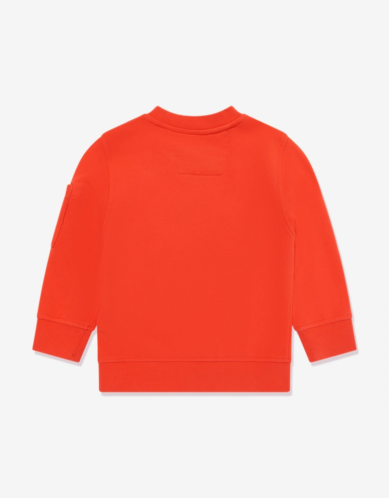 C.P. Company Boys Lens Sweatshirt in Orange