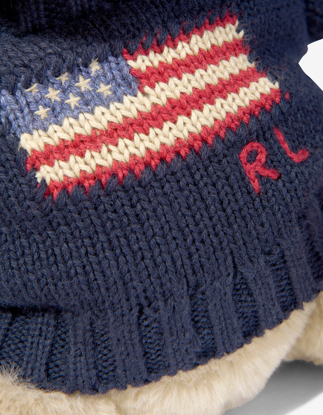 Flag Jumper Polo Bear Soft Toy in Navy (20cm)