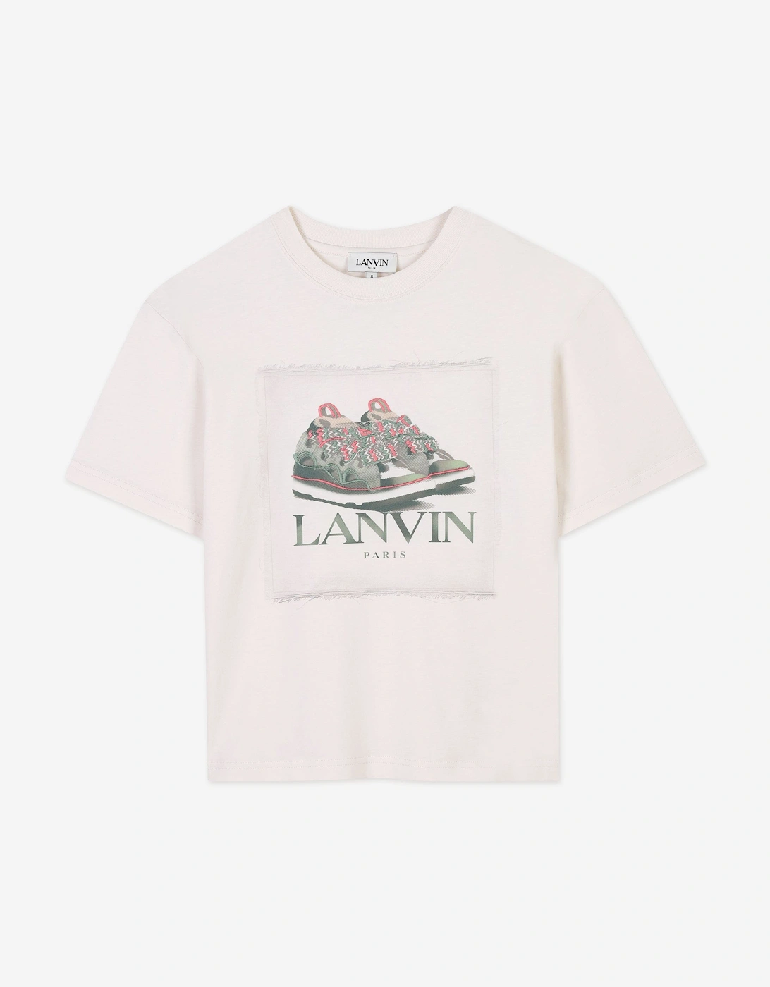 Boys Curb Trainers T-Shirt in Ivory, 5 of 4