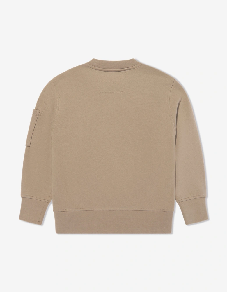 C.P. Company Boys Lens Sweatshirt in Beige