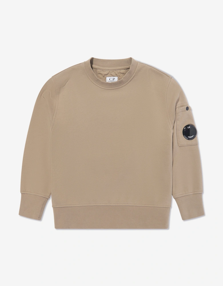 C.P. Company Boys Lens Sweatshirt in Beige