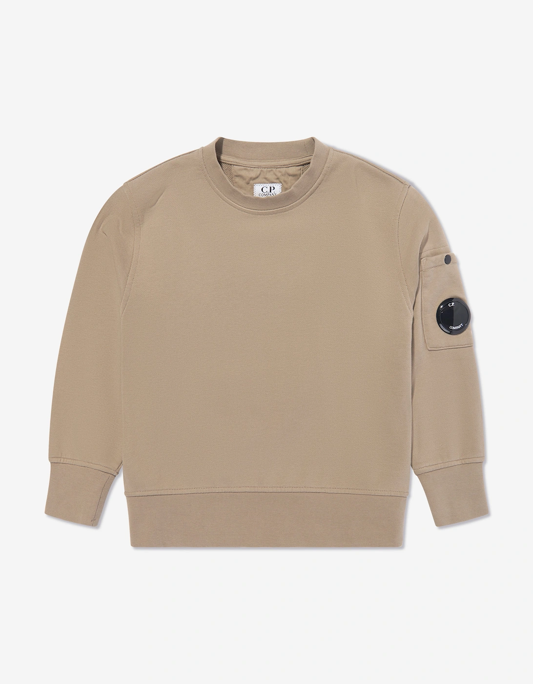 C.P. Company Boys Lens Sweatshirt in Beige, 5 of 4