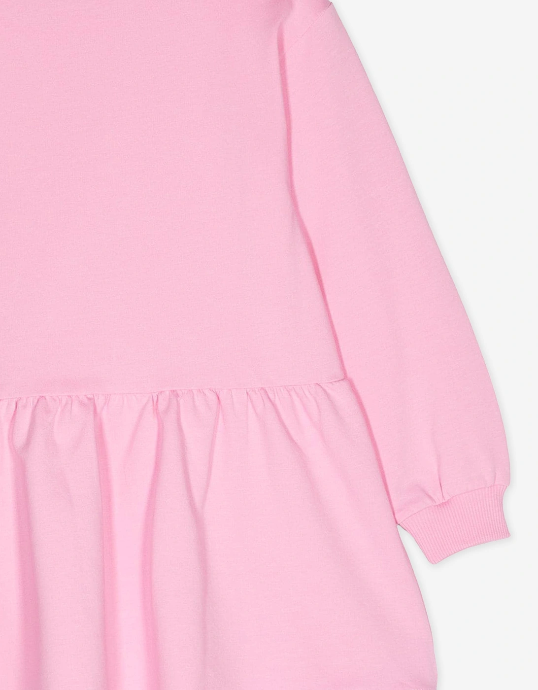 Girls Teddy Bear Logo Sweater Dress in Pink