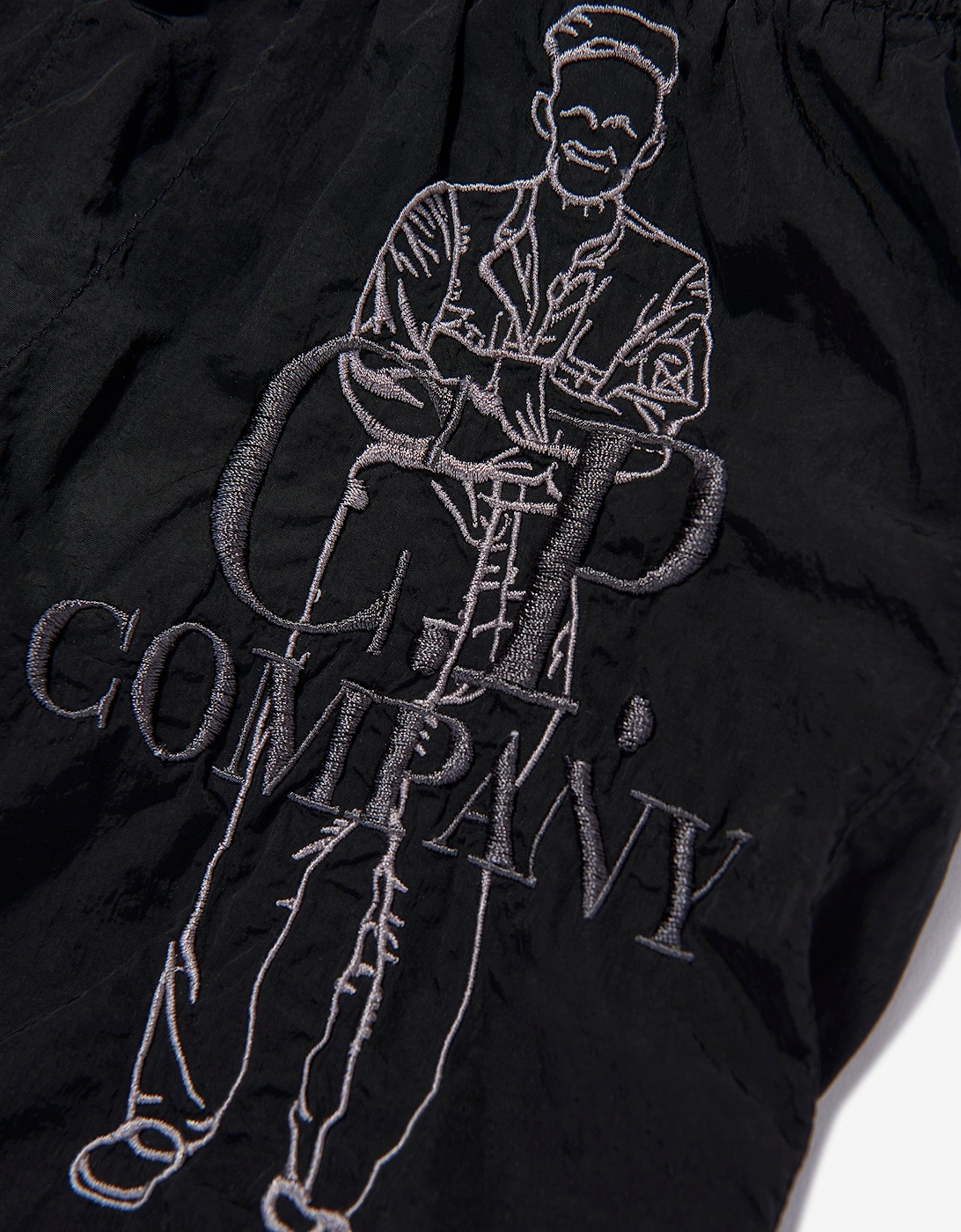 C.P. Company Boys Logo Swim Shorts in Black