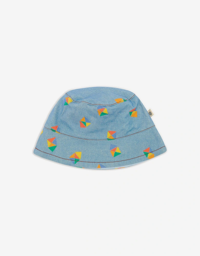 Girls Miso Beach Denim Sun Hat in Blue