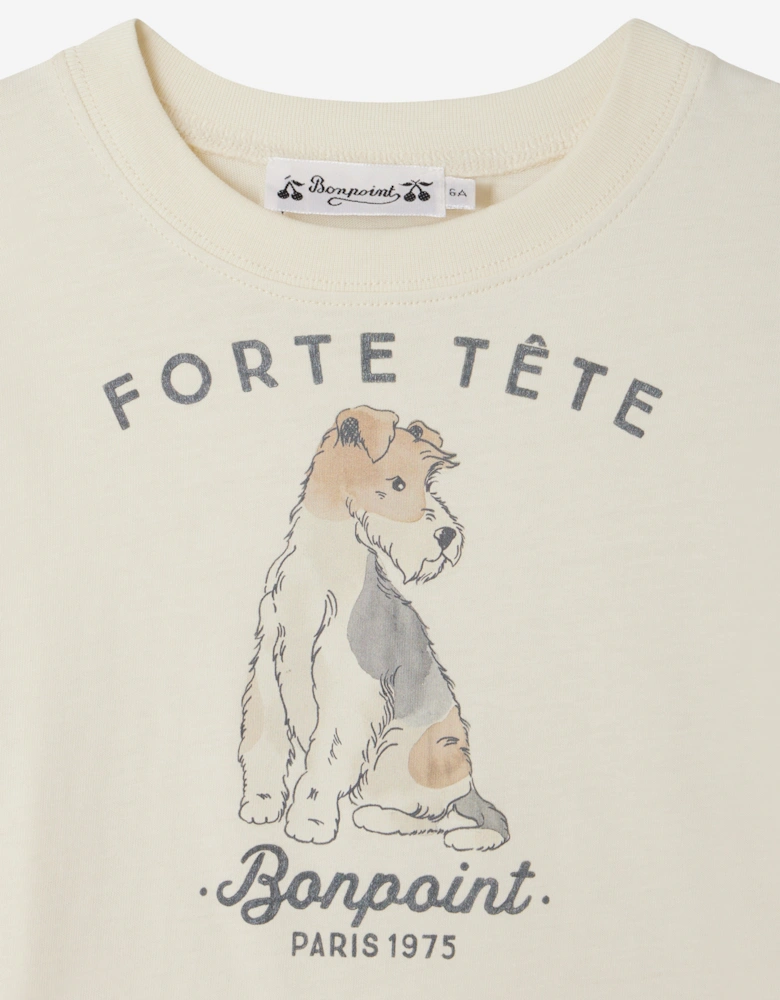 Boys Thibald T-Shirt in Ivory