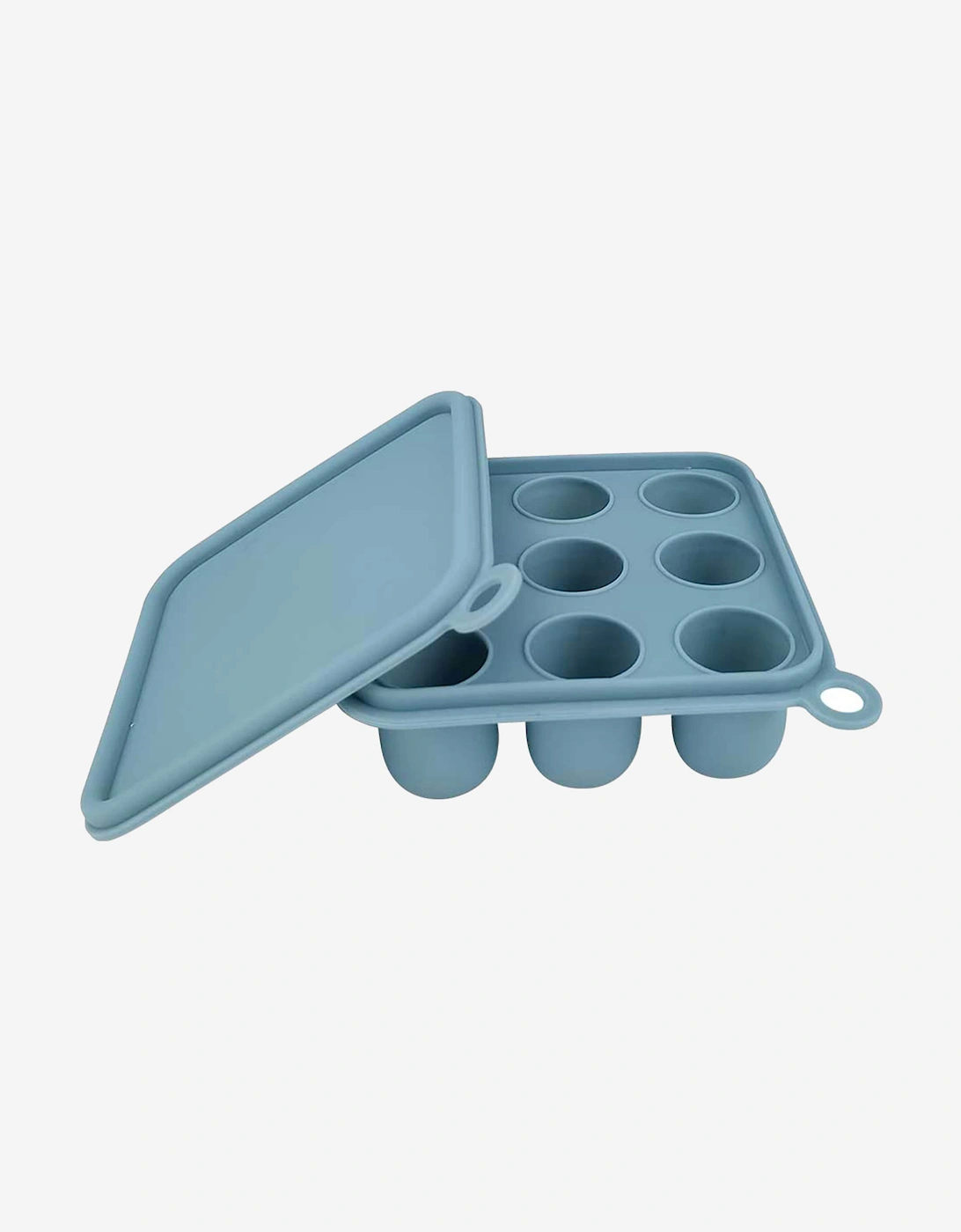 Silicone Baby Freezer Cube Trays with Cover in Blue, 3 of 2