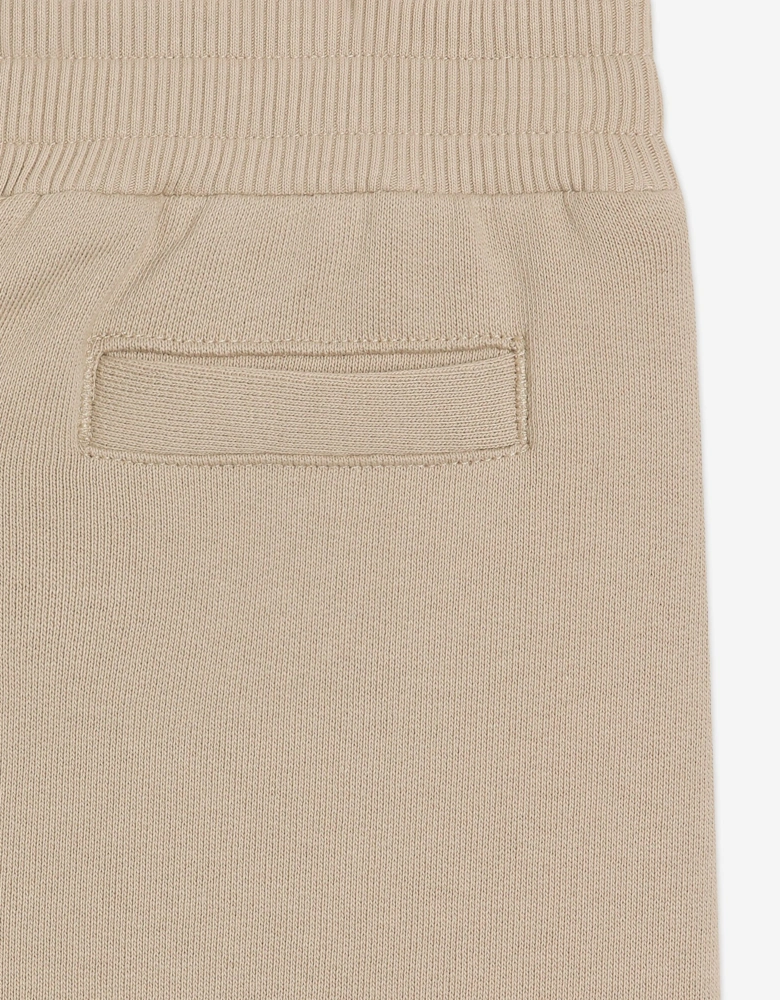 Baby Boys Logo Joggers in Beige