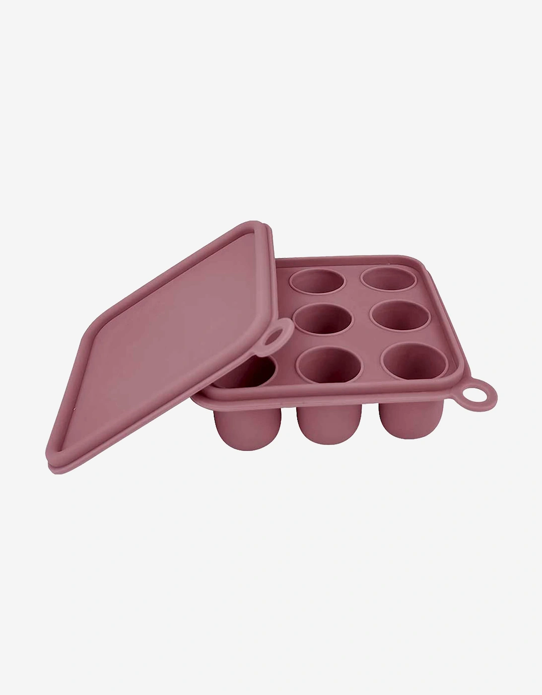 Silicone Baby Freezer Cube Trays with Cover in Pink, 3 of 2