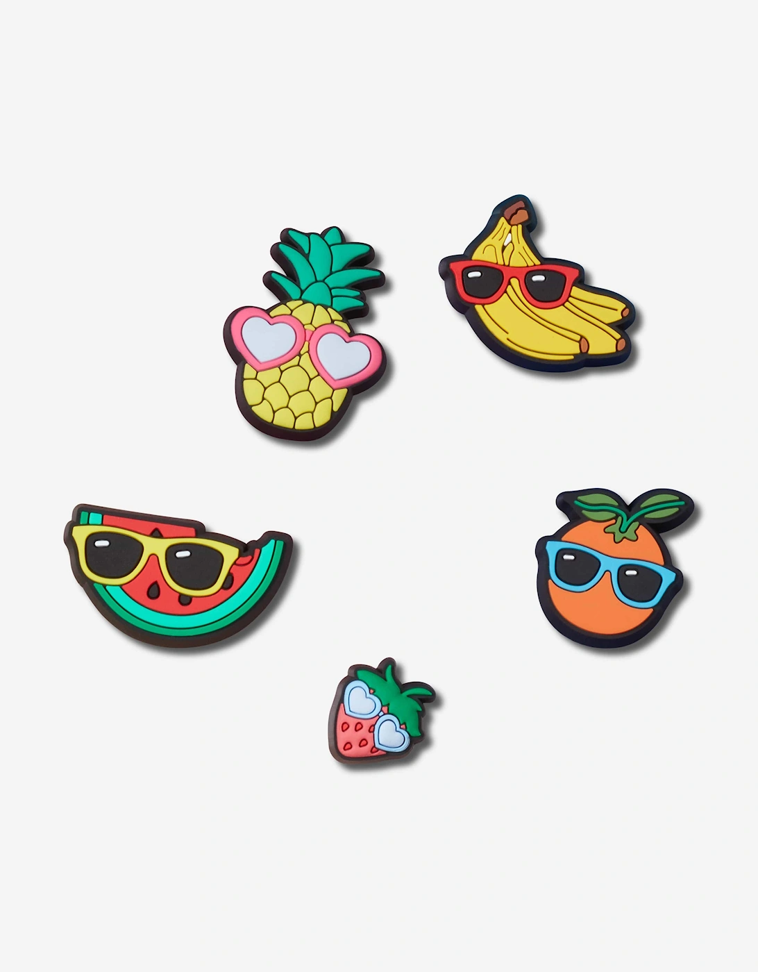 Kids Cute Fruit with Summer Jibbitz™ 5 Pack in Multicolour, 5 of 4