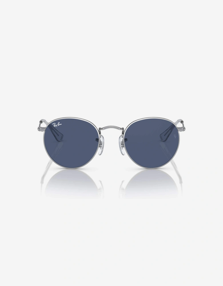 Kids Round Sunglasses in Silver