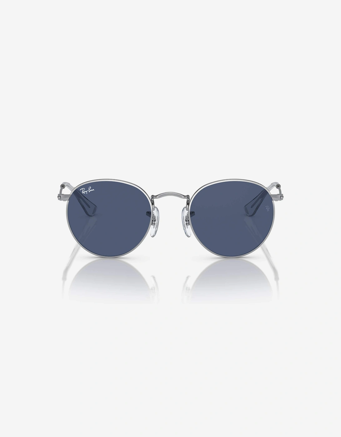 Kids Round Sunglasses in Silver