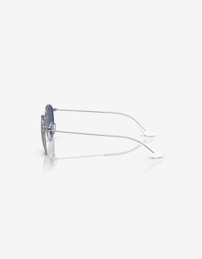 Kids Round Sunglasses in Silver
