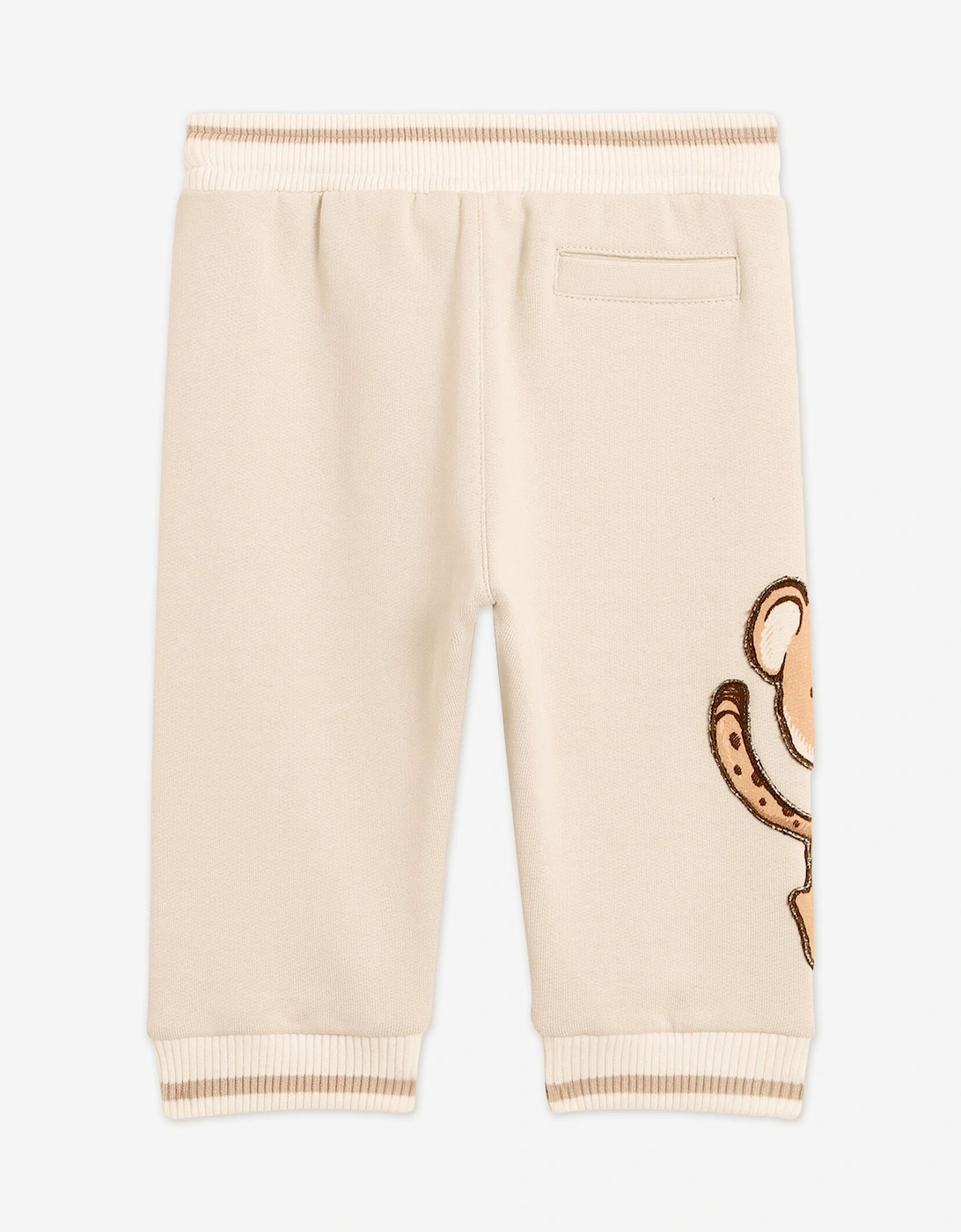 Baby Leopard Logo Joggers in Ivory