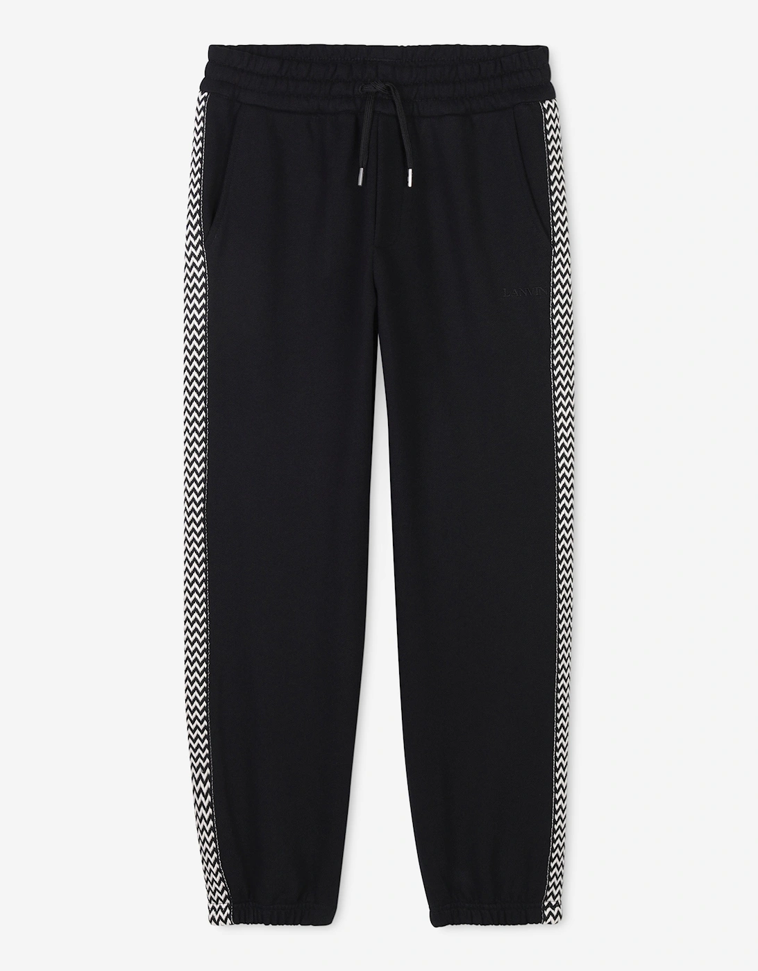 Boys Embroidered Logo Joggers in Black, 5 of 4