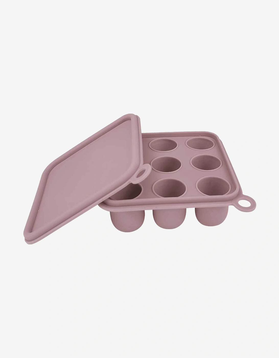 Silicone Baby Freezer Cube Trays with Cover in Purple, 3 of 2