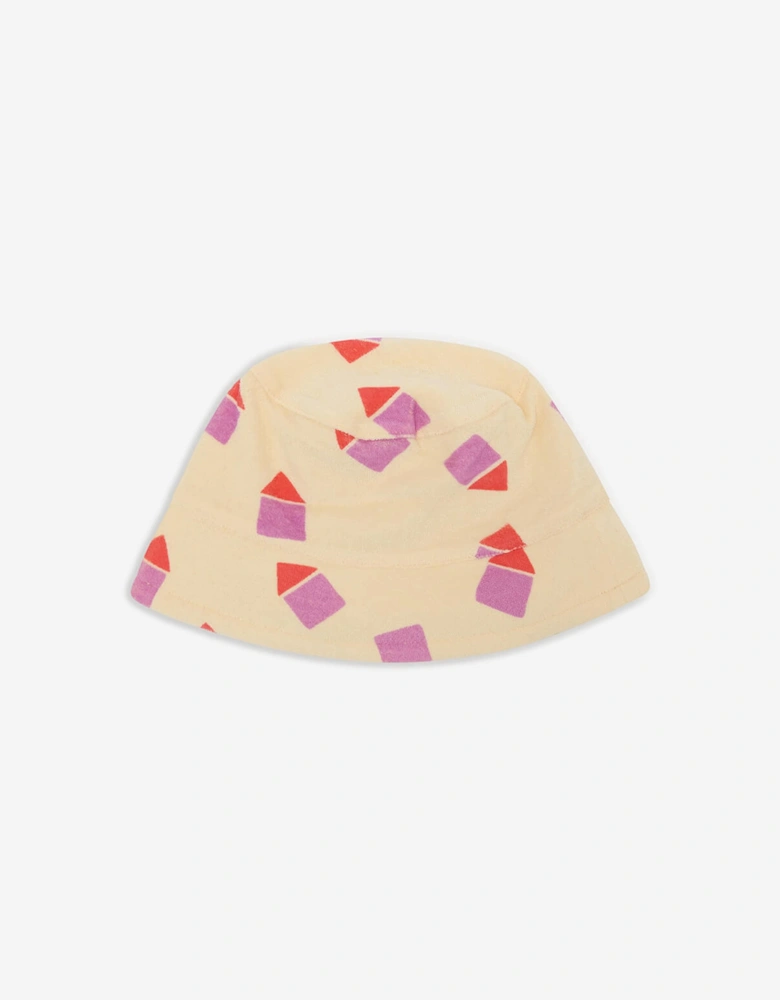 Girls Beach Hut Sun Hat in Ivory