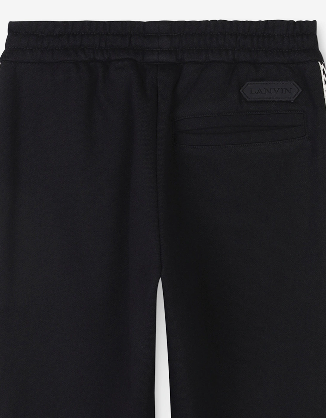Boys Embroidered Logo Joggers in Black