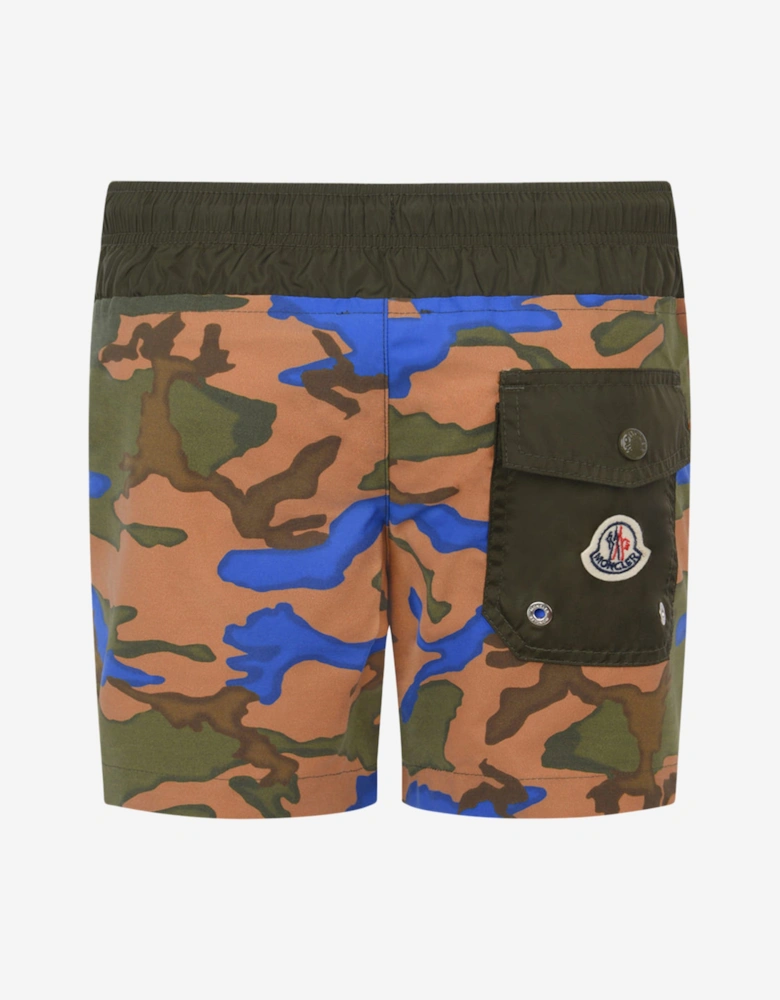 Enfant Boys Camouflage Print Swim Shorts