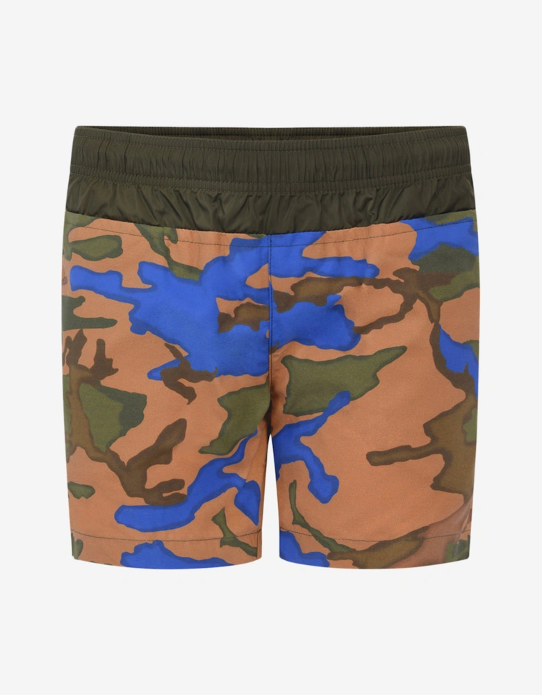 Enfant Boys Camouflage Print Swim Shorts