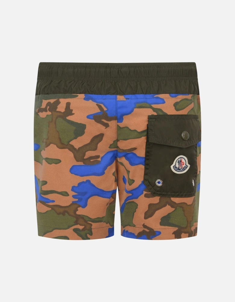 Enfant Boys Camouflage Print Swim Shorts