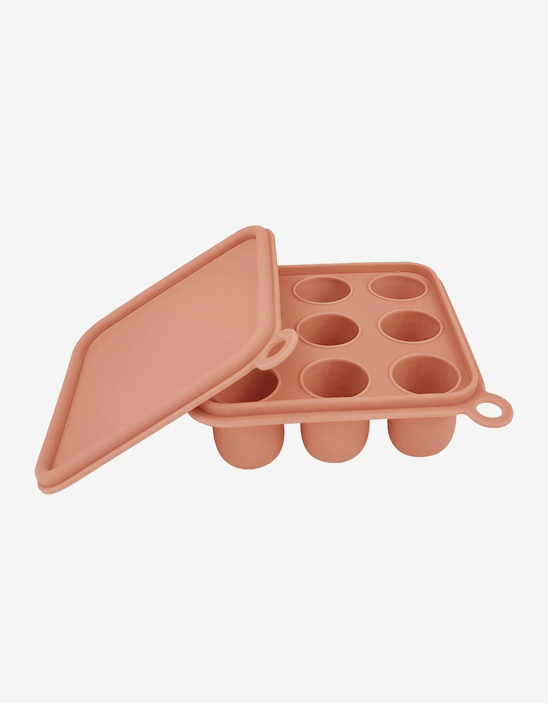 Silicone Baby Freezer Cube Trays with Cover in Pink, 3 of 2