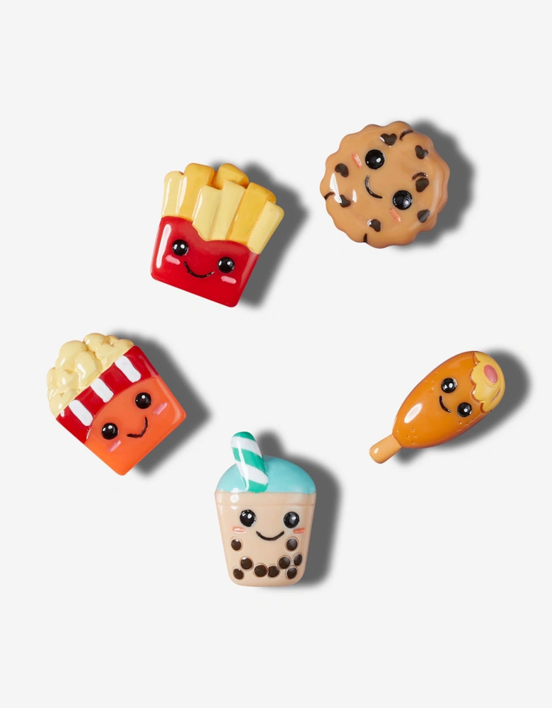 Kids Bad But Cute Foods Jibbitz™ 5 Pack in Multicolour