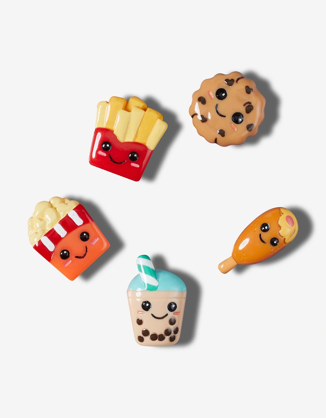 Kids Bad But Cute Foods Jibbitz™ 5 Pack in Multicolour, 5 of 4
