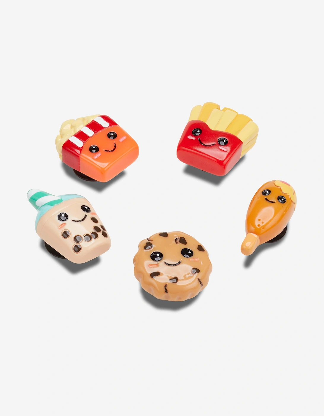 Kids Bad But Cute Foods Jibbitz™ 5 Pack in Multicolour
