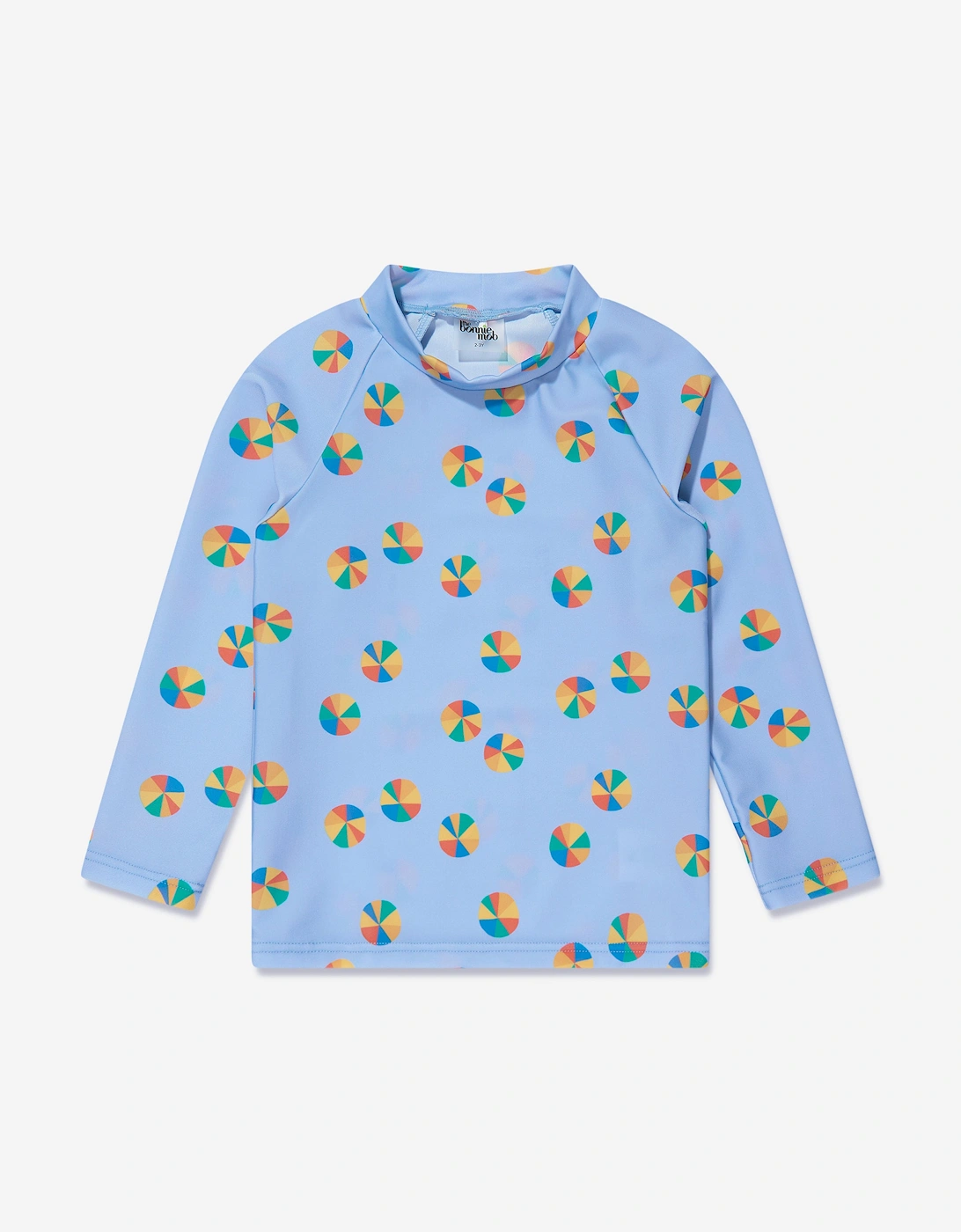Girls Beach Ball UV Rash Top in Blue, 5 of 4