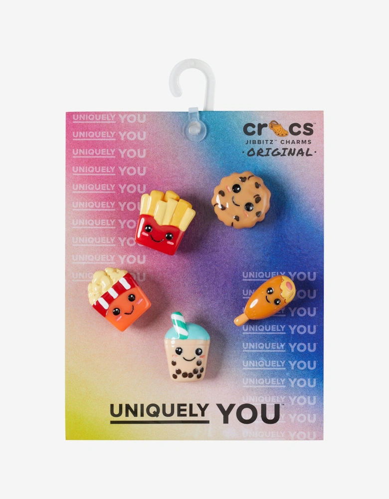 Kids Bad But Cute Foods Jibbitz™ 5 Pack in Multicolour