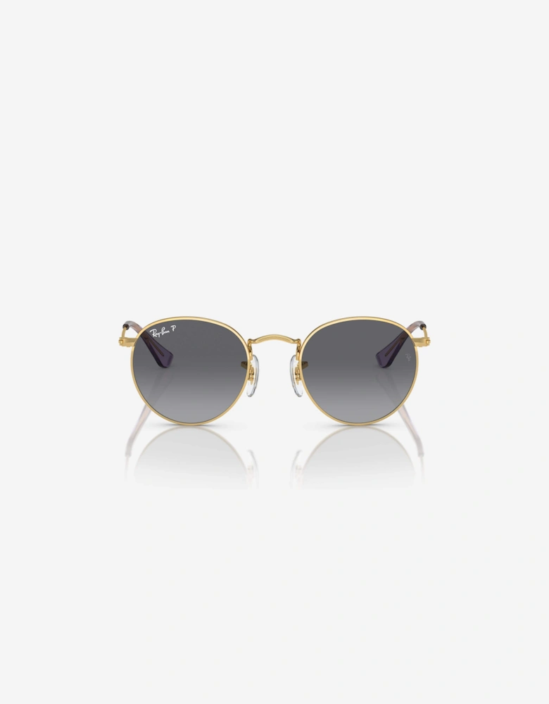 Kids Round Sunglasses in Gold